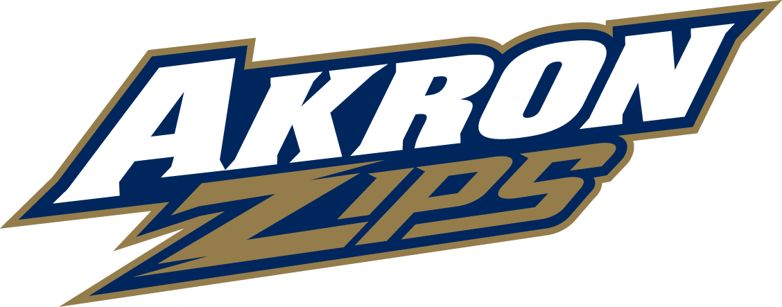 Akron Zips 2002-Pres Wordmark Logo vinyl decal